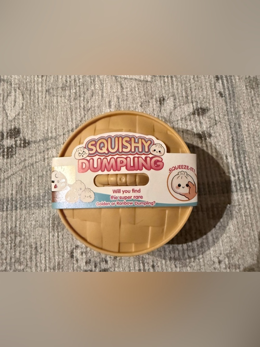 Squishy Dumpling Sensory Toy - Beige/Light Brown SEND OFFER